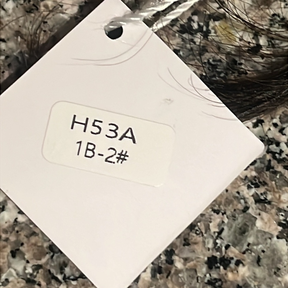 NWT Ruwiss Elegant 100% Human Hair Extension Clip on color 1B-2 - Picture 3 of 6